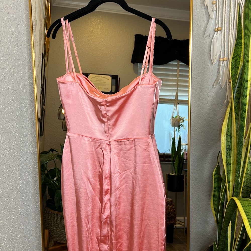 HOUSE OF CB 'Costanza' Bright Peach Maxi Dress NWOT - Picture 8 of 11